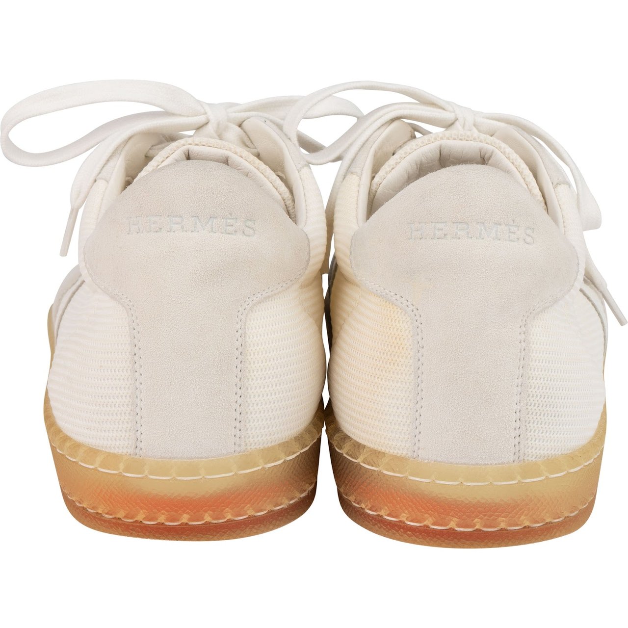 Hermès Hermès Suede Boomerang H Sneaker (42) Wit