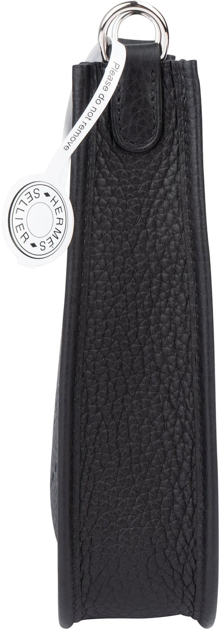 Hermès Hermès Clemence Leather Evelyne 16 Crossbody Bag Zwart