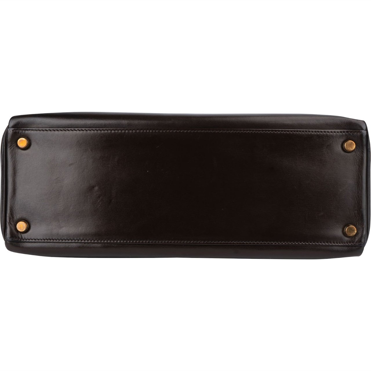 Hermès Hermès Brun Box Calf Kelly 32 Sellier Handbag Bruin