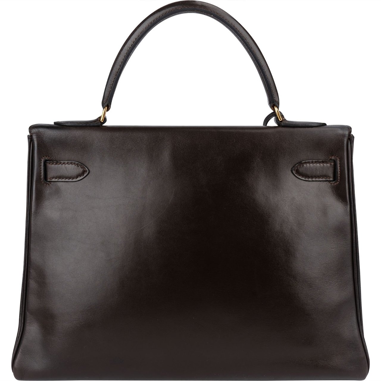 Hermès Hermès Brun Box Calf Kelly 32 Sellier Handbag Bruin