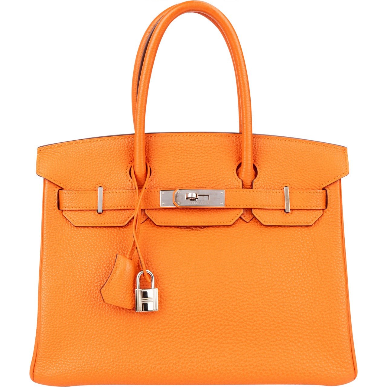 Hermès Hermès Orange Togo Leather Birkin 30 Handbag Oranje