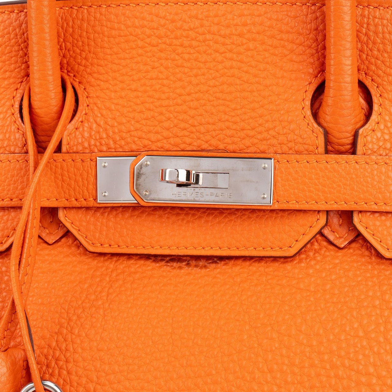 Hermès Hermès Orange Togo Leather Birkin 30 Handbag Oranje