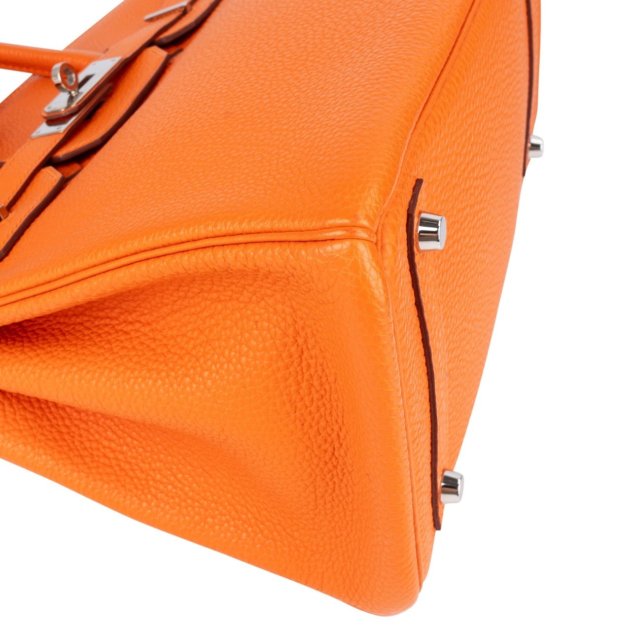 Hermès Hermès Orange Togo Leather Birkin 30 Handbag Oranje