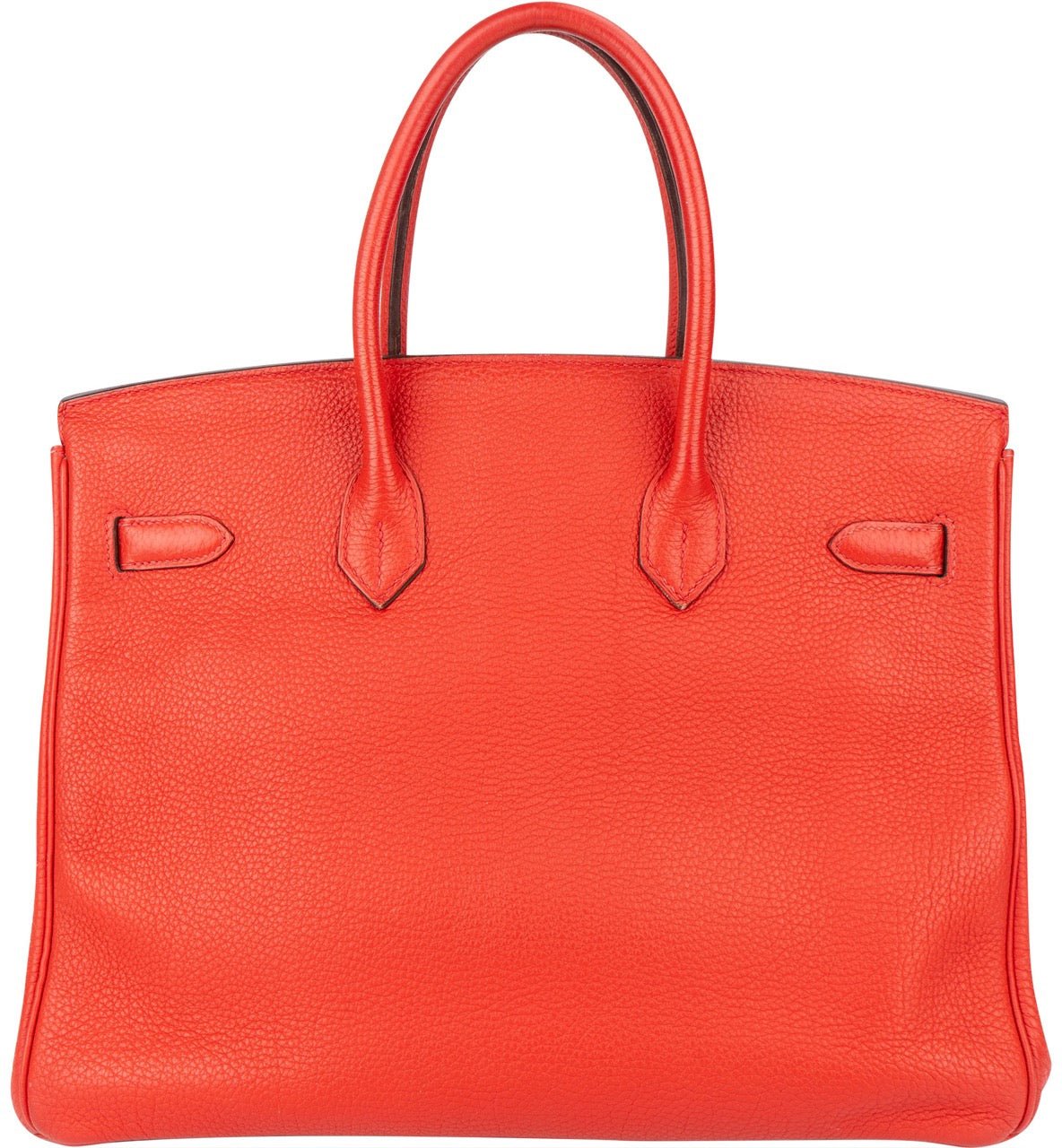 Hermès Hermès Rouge Fjord Leather Birkin 35 Handbag Rood