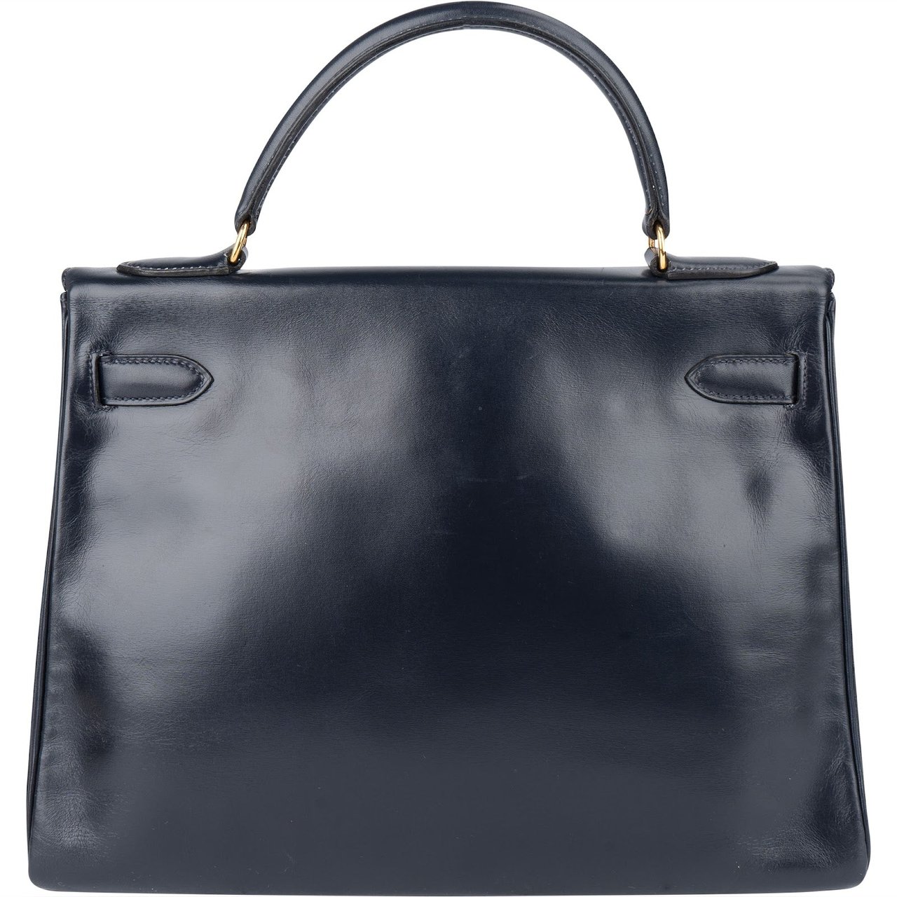 Hermès Hermès Navy Box Calf Kelly 32 Retourne Handbag Navy