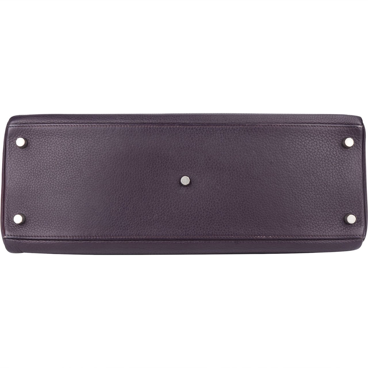 Hermès Hermès Raisin Clemence Leather Kelly 40 JPG Shoulder Bag Paars