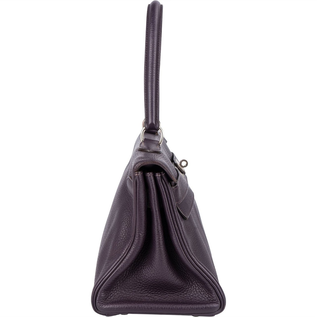 Hermès Hermès Raisin Clemence Leather Kelly 40 JPG Shoulder Bag Paars