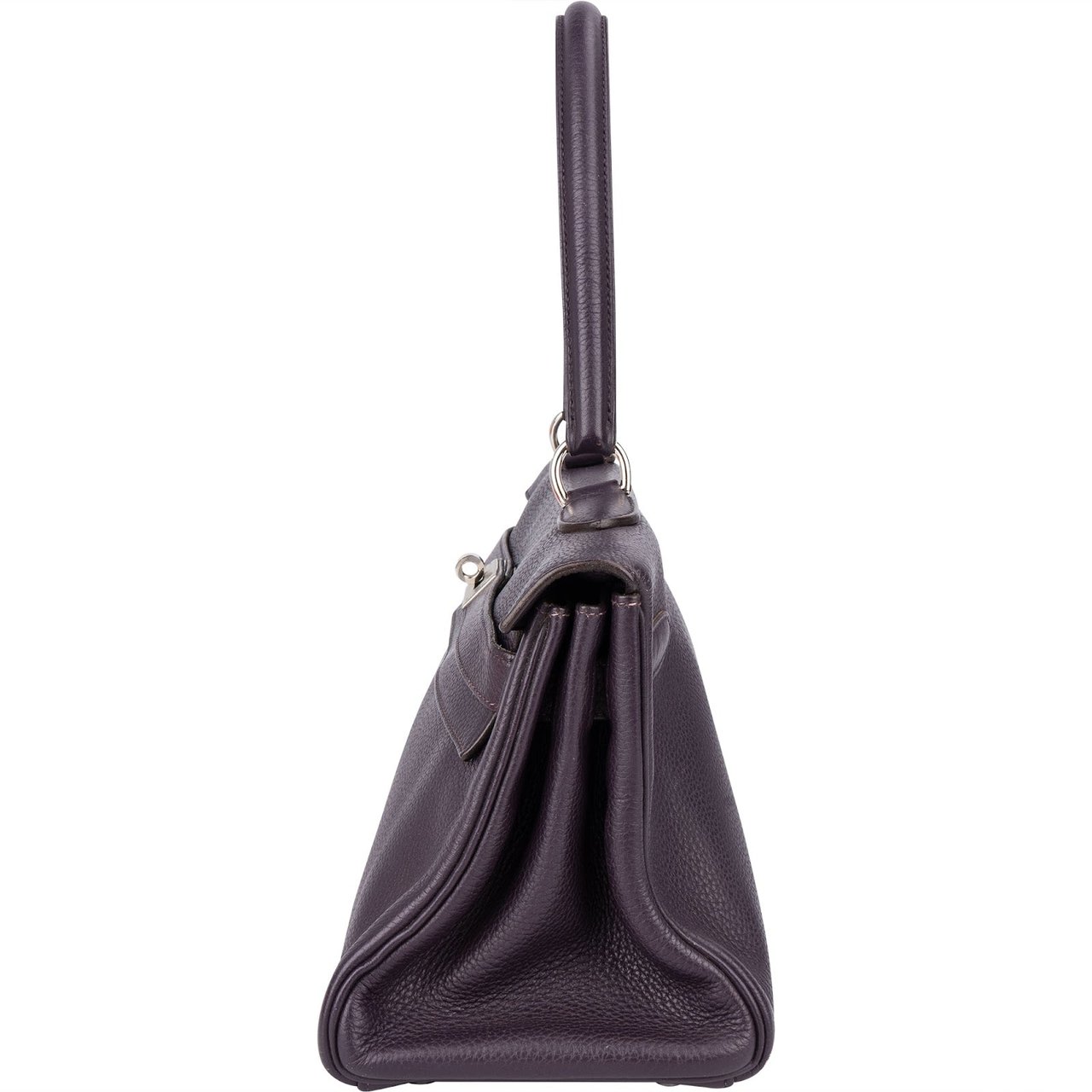 Hermès Hermès Raisin Clemence Leather Kelly 40 JPG Shoulder Bag Paars