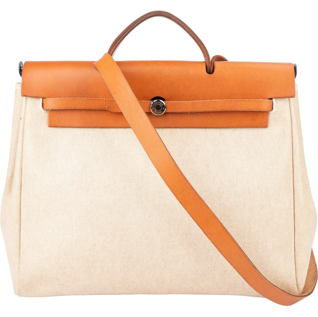 Hermès Hermès Classic Cotton Herbag 39 Handbag Beige