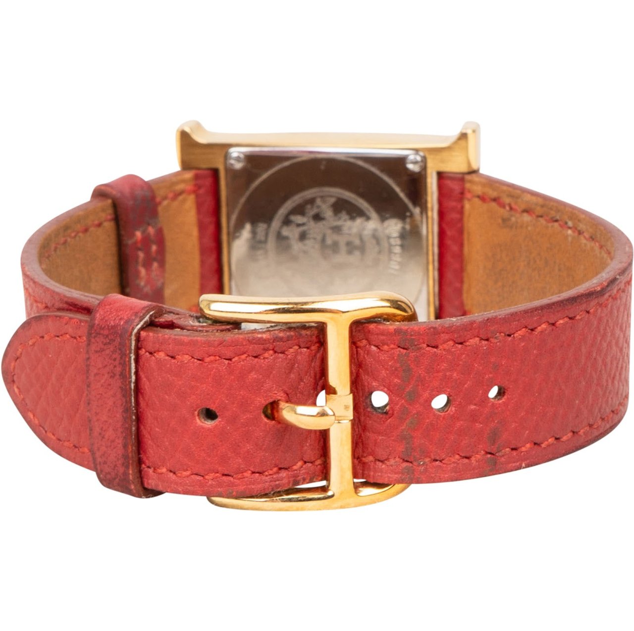 Hermès Gold Tone Heure H HH1.201 Women Watch Goud