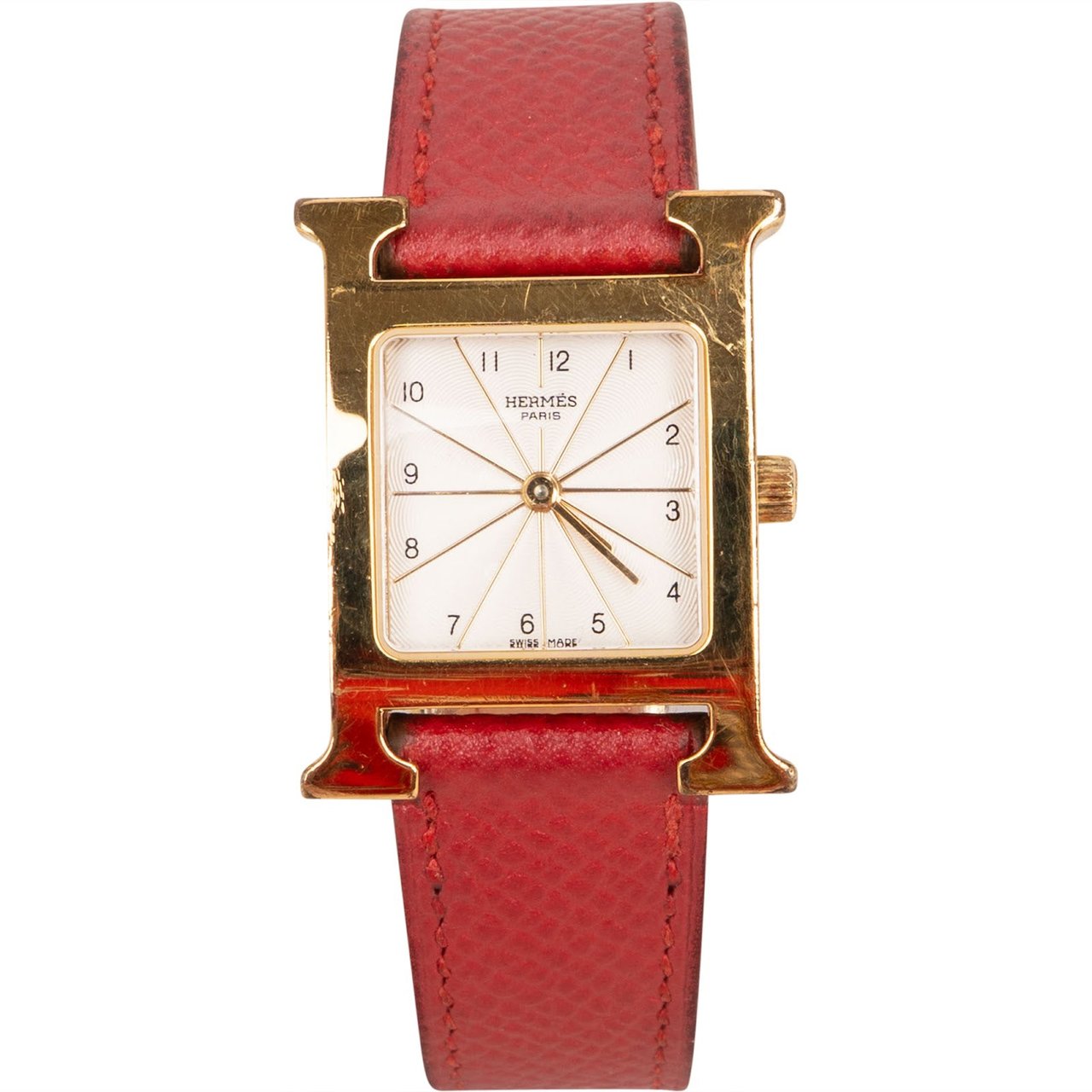 Hermès Hermès Gold Tone Heure H HH1.201 Women Watch Goud
