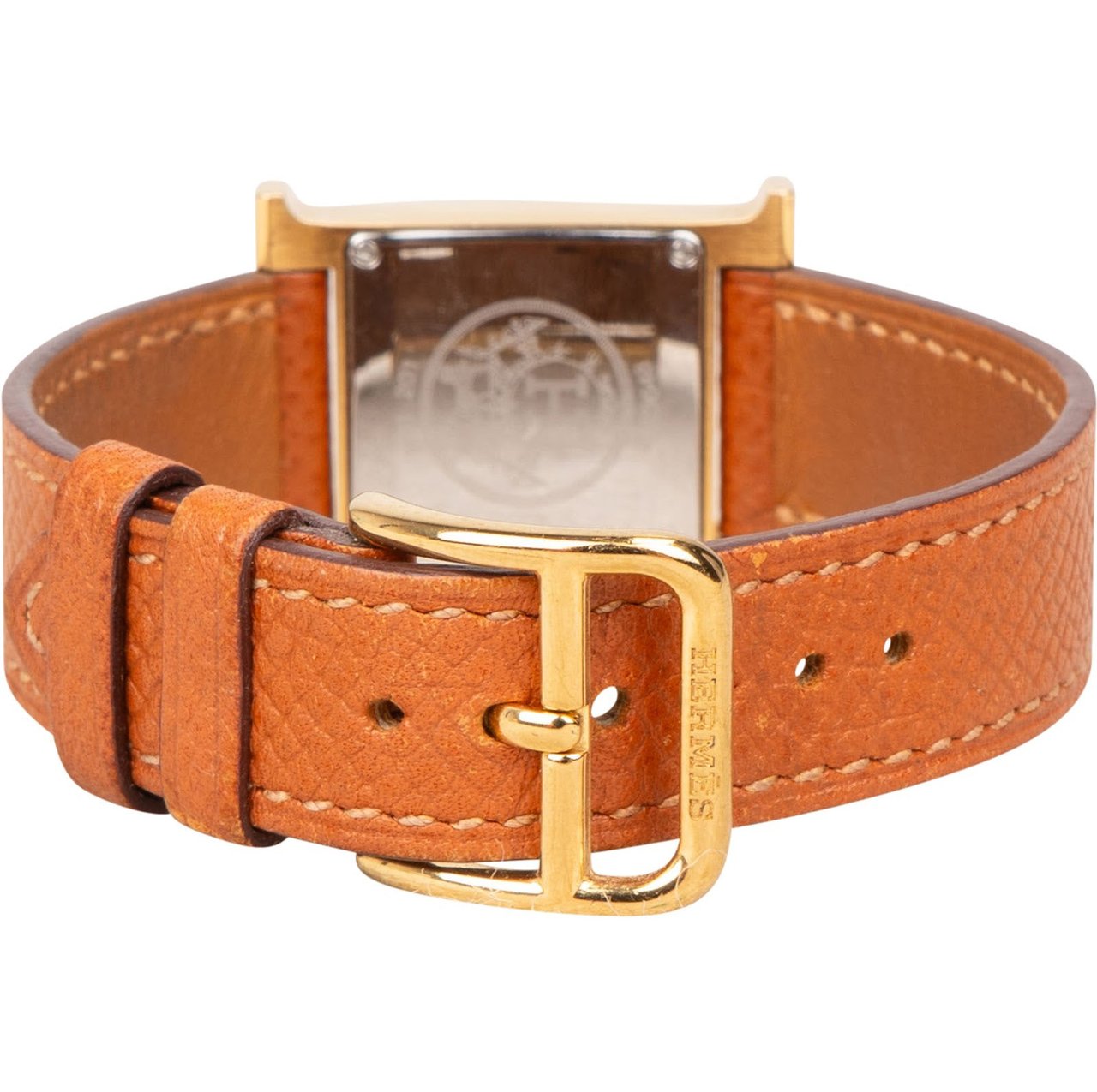 Hermès Gold Tone Heure H HH1.201 Women Watch Goud