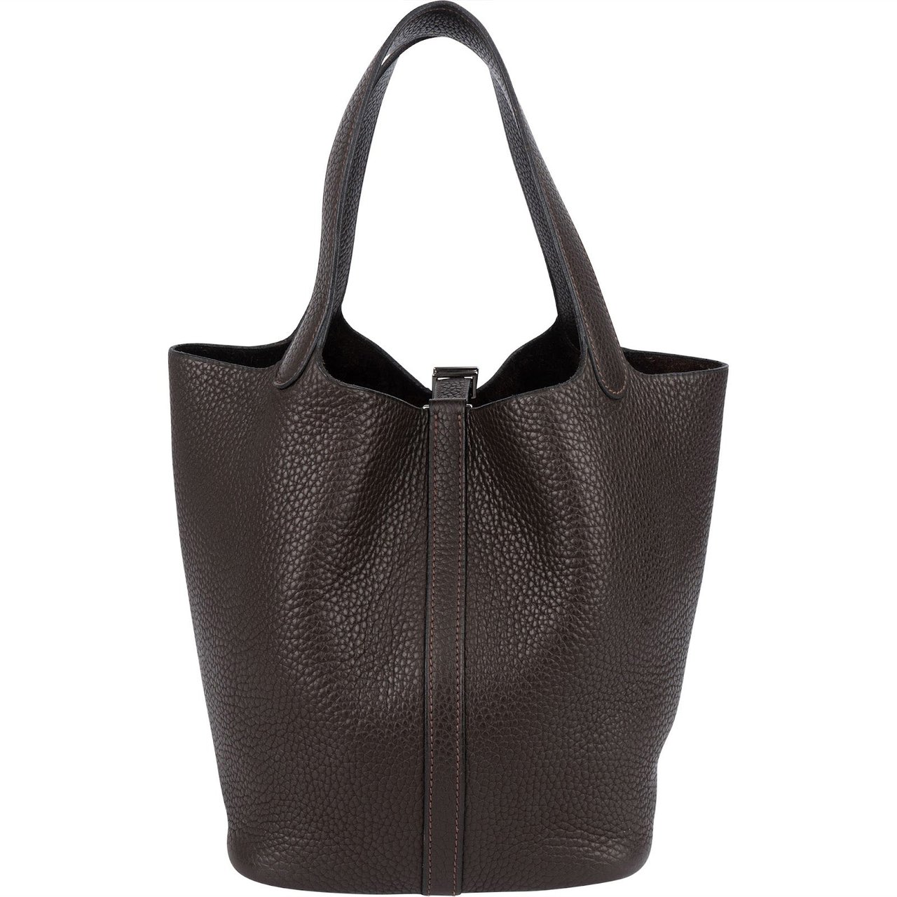 Hermès Hermès Brun Clemence Picotin Lock 22 (MM) Handbag Bruin