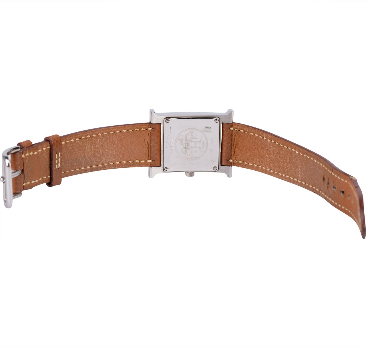 Hermès Hermès Silver Tone Heure H HH1.210N Women Watch Zilver