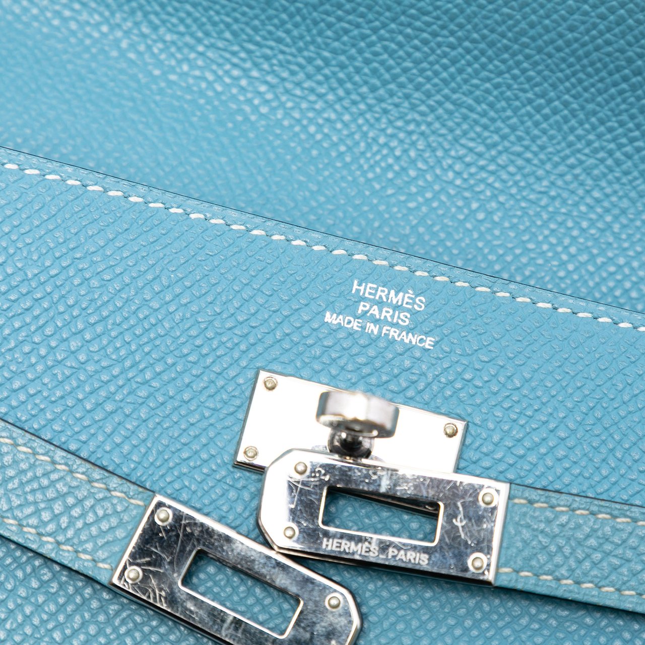 Hermès Epsom Kelly To Go Wallet Blauw