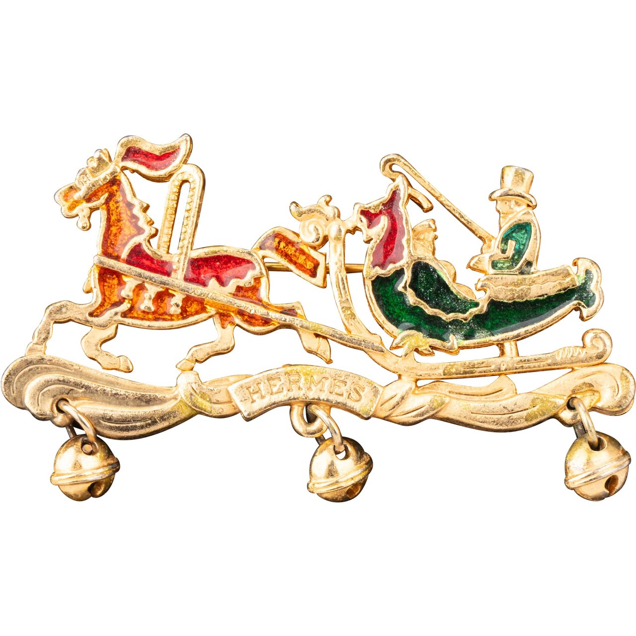 Hermès Hermès Early Ponytail Emaille Brooch Divers