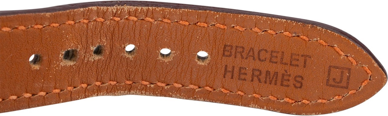 Hermès Hermès Gold Tone Heure H HH1.201 Women Watch Oranje