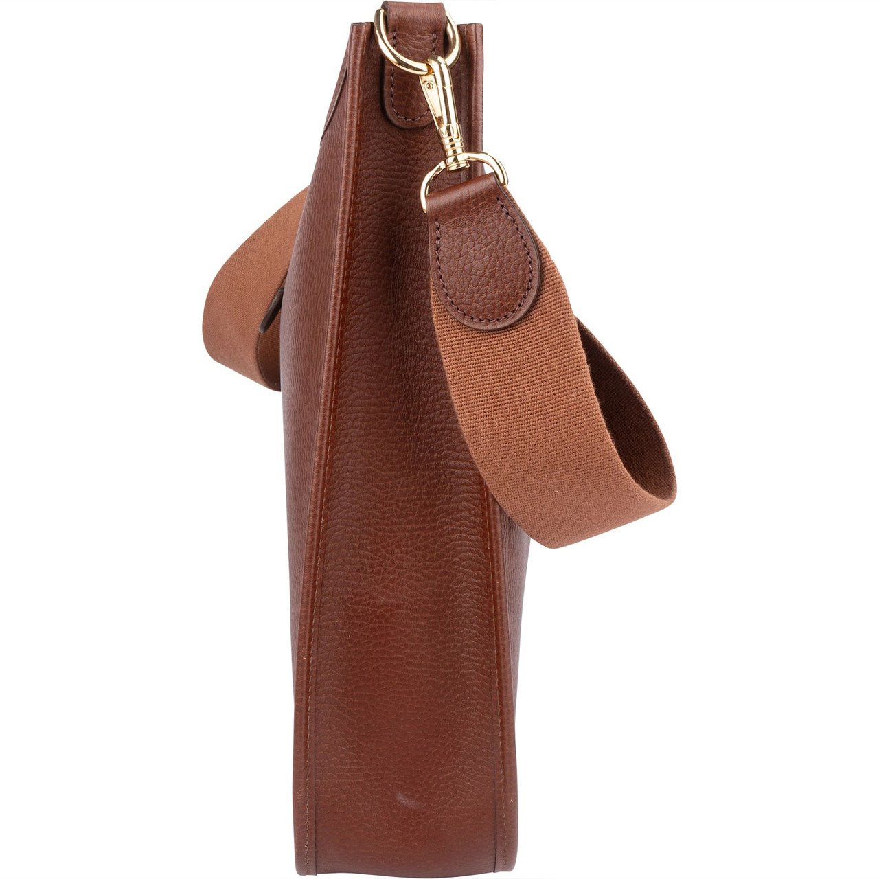 Hermès Hermès Brun Ardennes Leather Evelyne GM Crossbody Bag Bruin