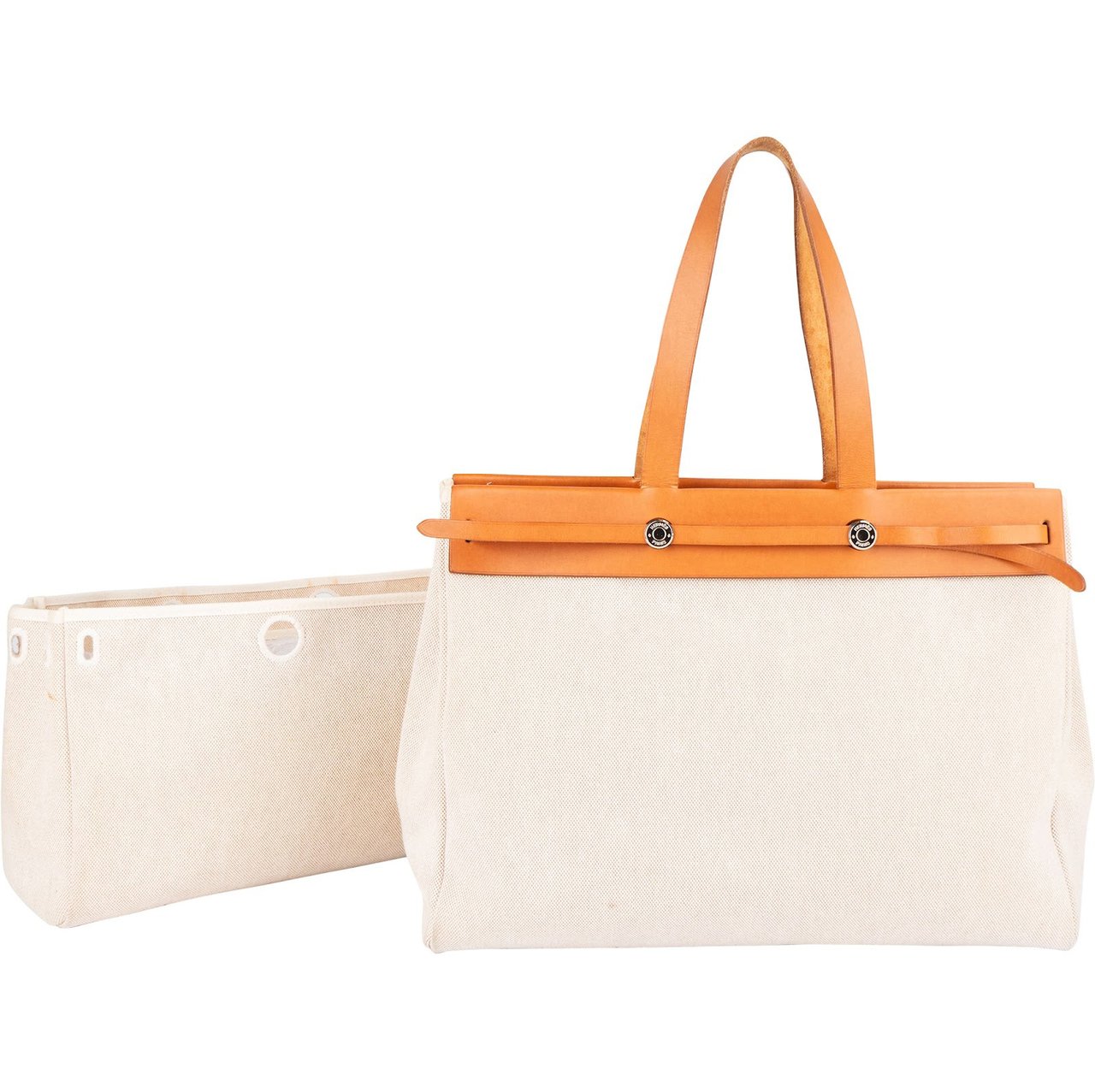 Hermès Hermès Classic Cotton Cabas GM Handbag Beige