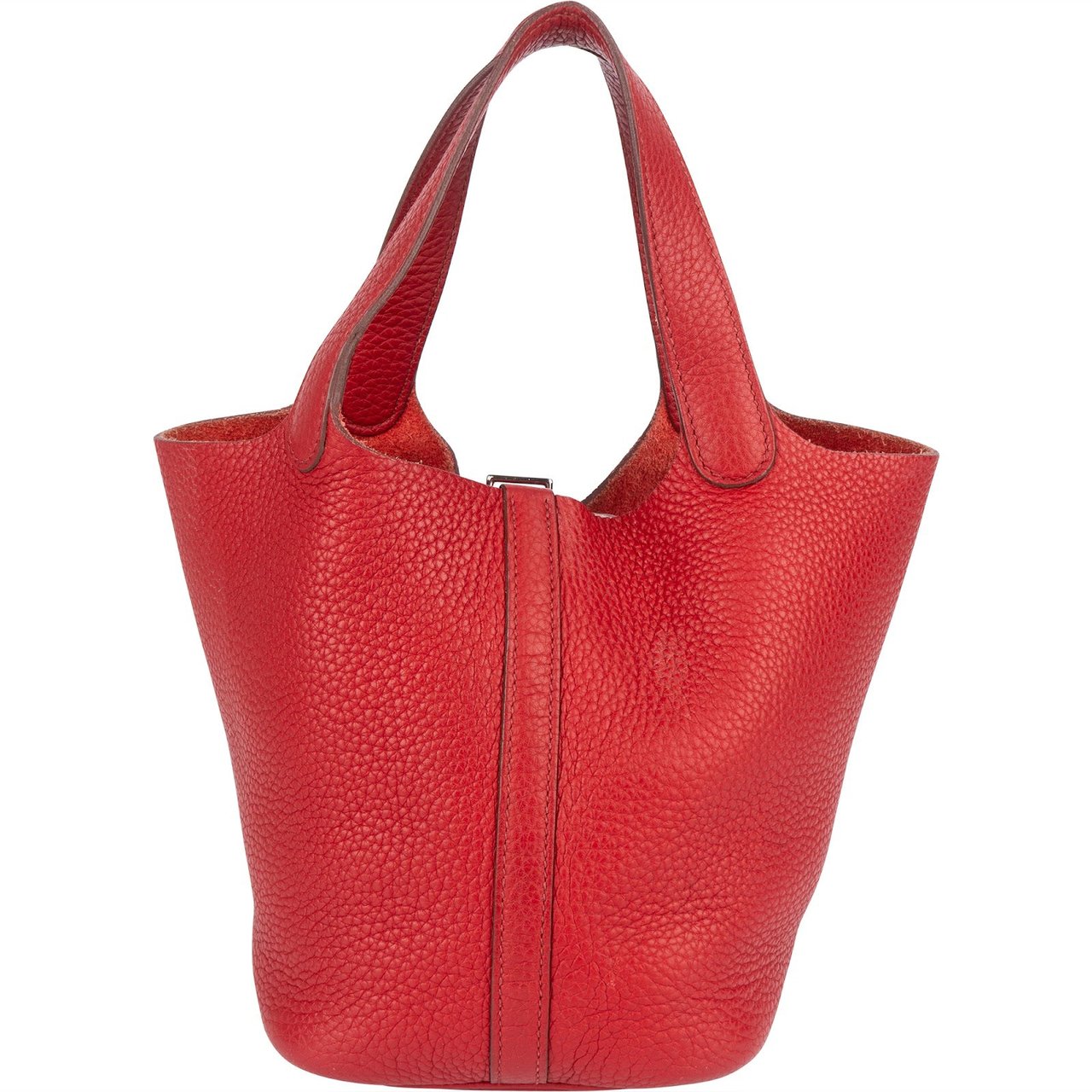 Hermès Taurillon Clemence Picotin Lock 18 Handbag Rood