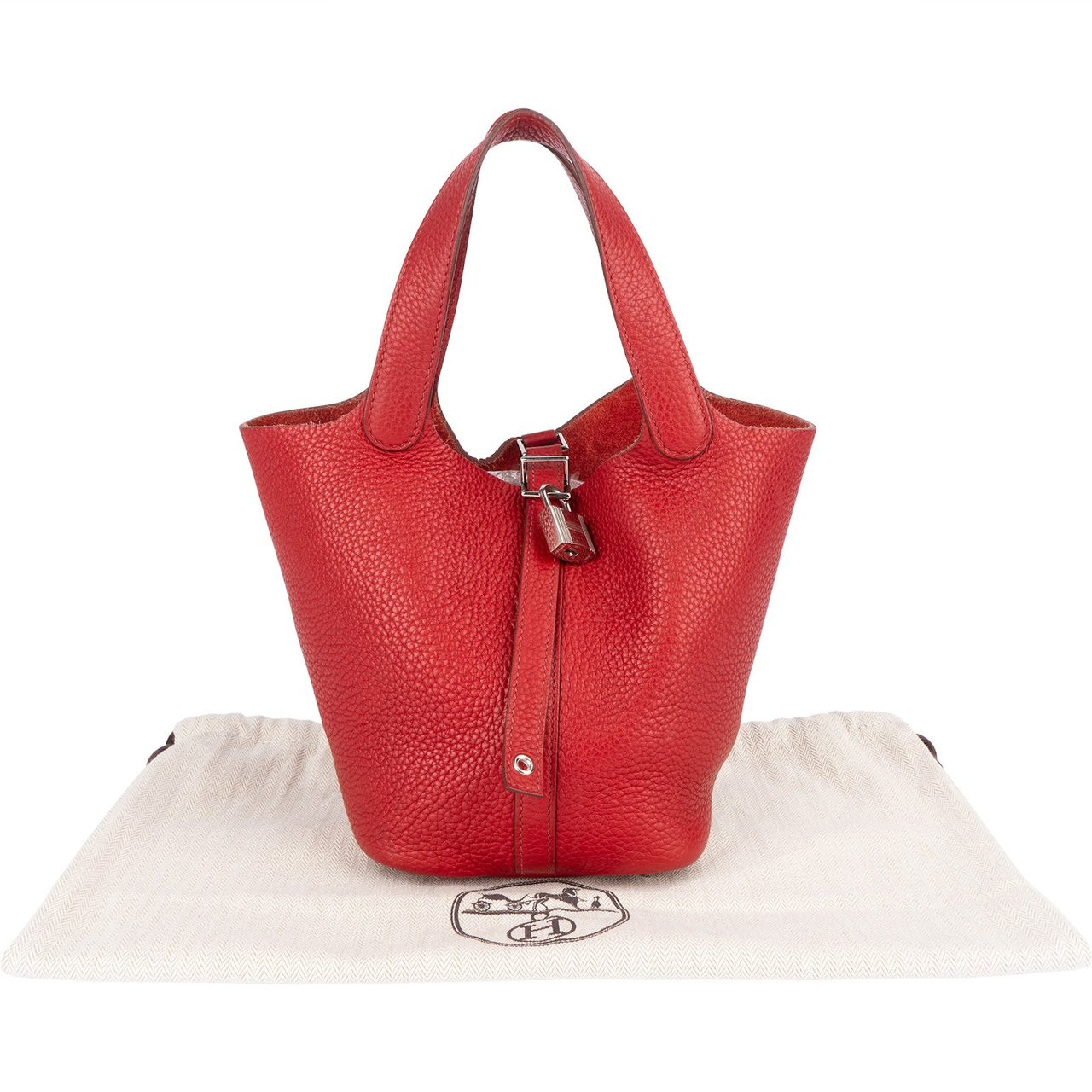 Hermès Taurillon Clemence Picotin Lock 18 Handbag Rood