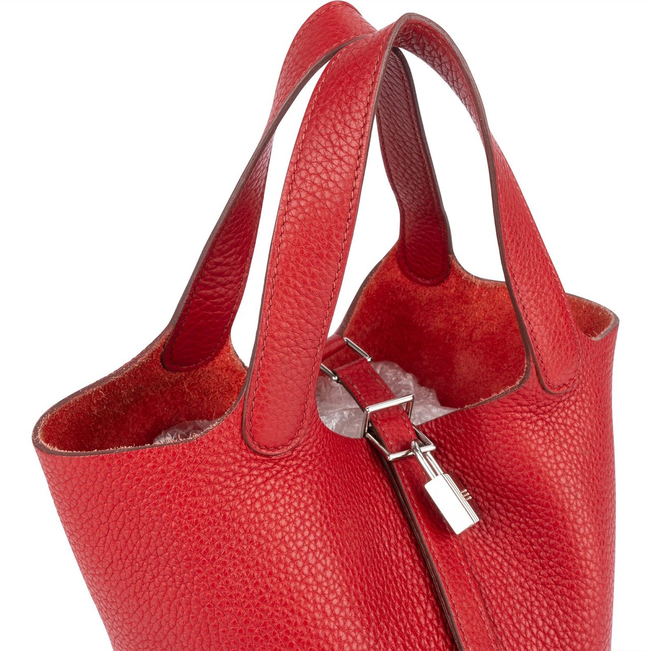 Hermès Taurillon Clemence Picotin Lock 18 Handbag Rood