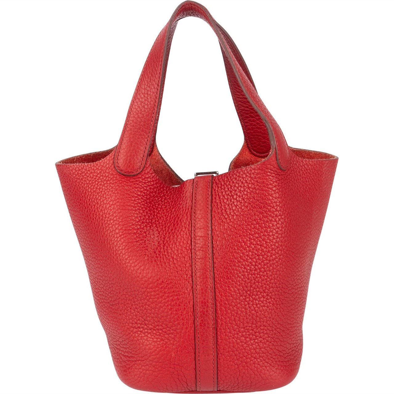 Hermès Taurillon Clemence Picotin Lock 18 Handbag Rood
