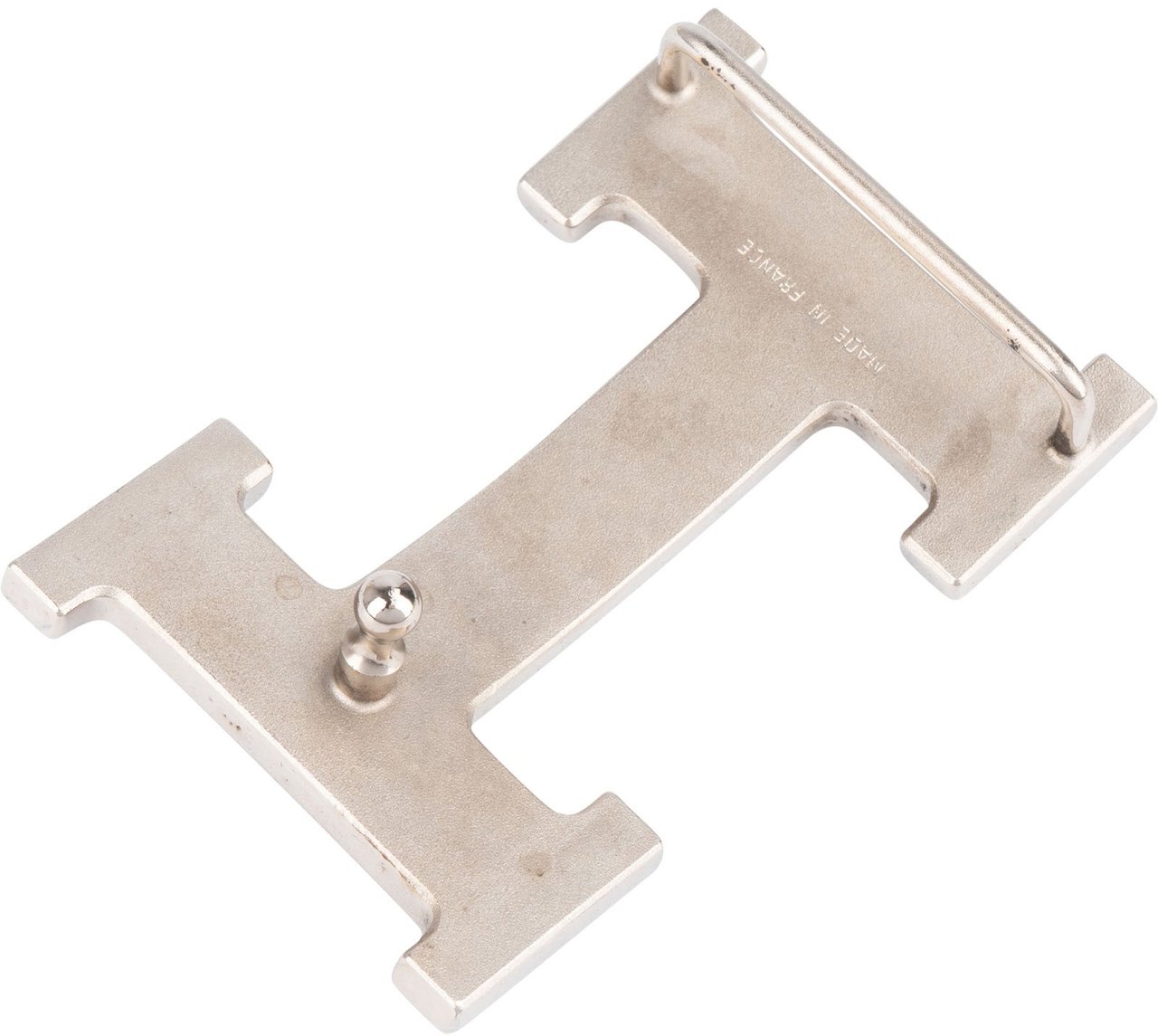 Hermès Hermès Bicolor Black & Blue Leather Reversible H Belt (85) Zwart