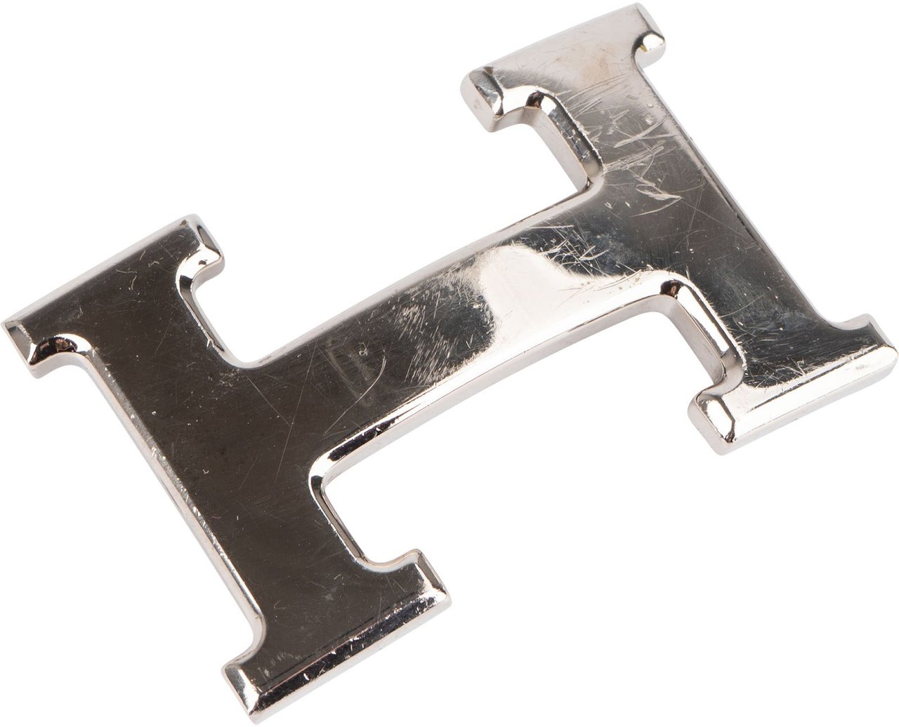 Hermès Hermès Bicolor Black & Blue Leather Reversible H Belt (85) Zwart