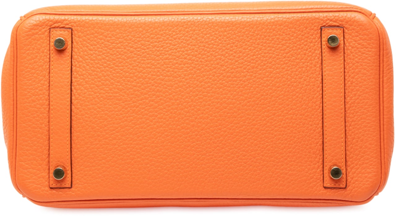 Hermès Clemence Birkin Retourne 30 Oranje