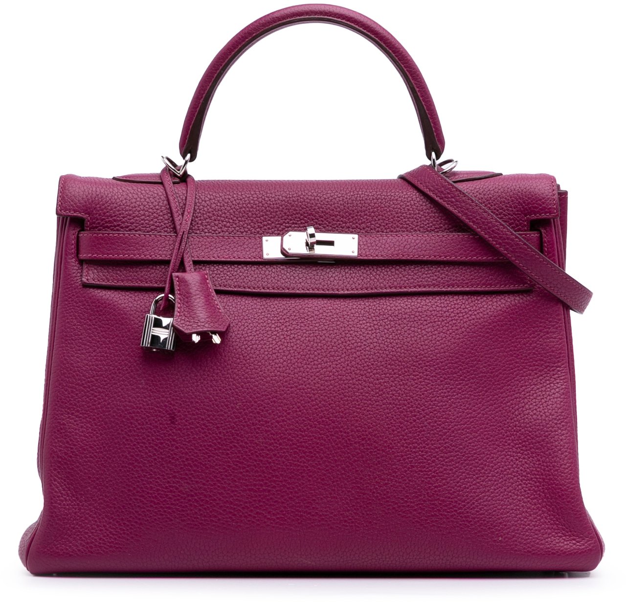 Hermès Togo Kelly II Retourne 35 Paars