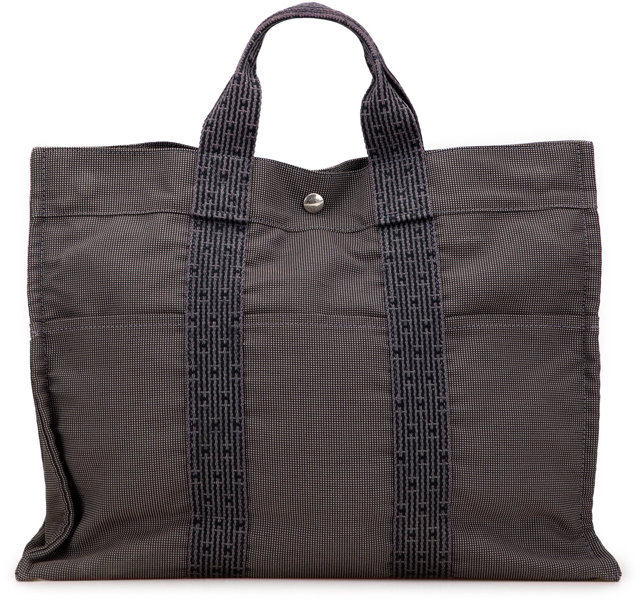 Hermès Canvas Herline MM Grijs