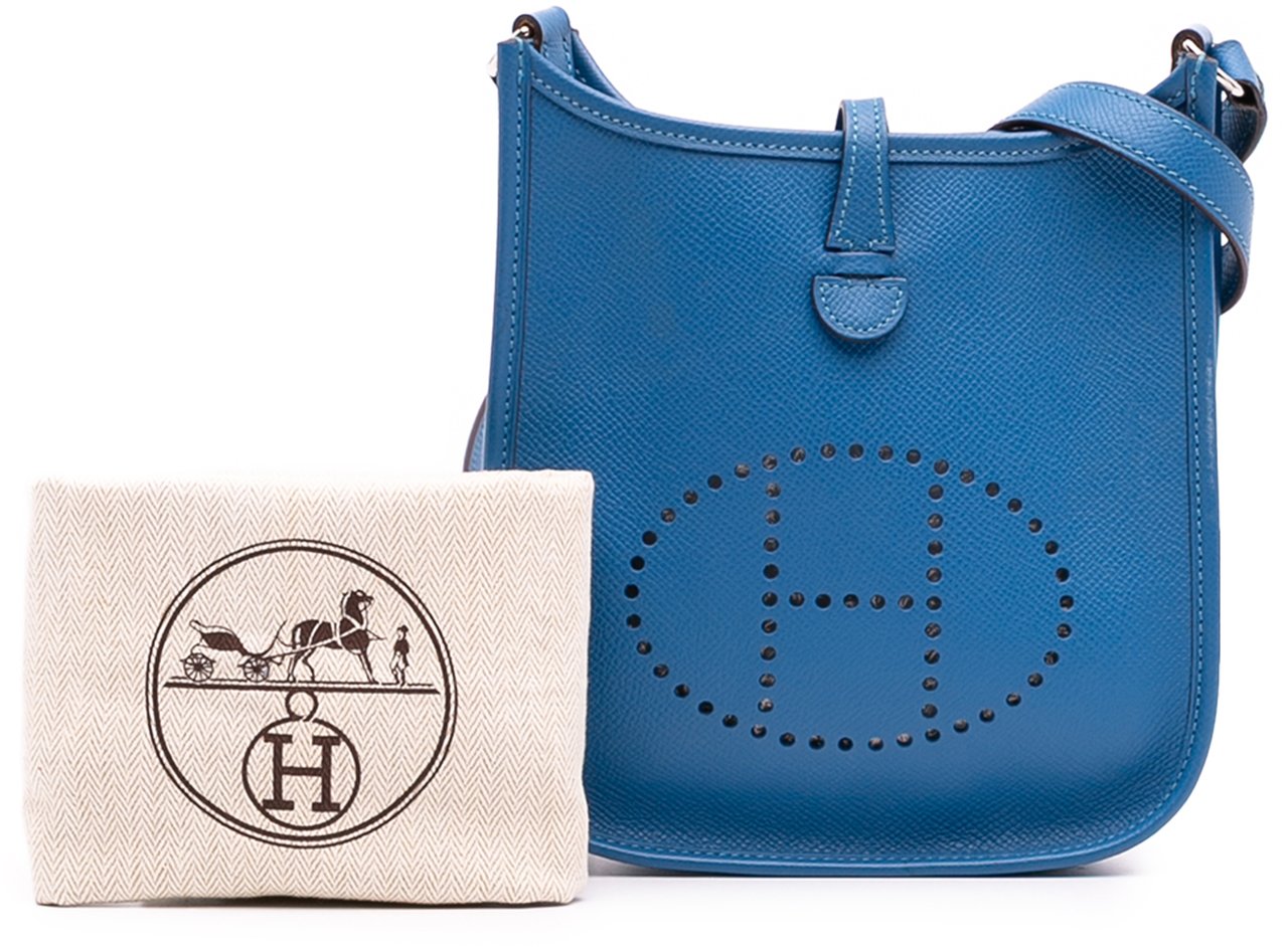 Hermès Epsom Evelyne TPM Blauw