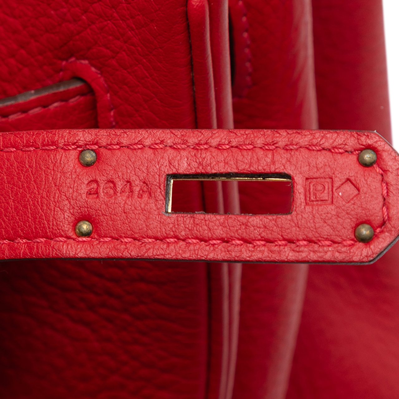 Hermès Togo Birkin Retourne 35 Rood