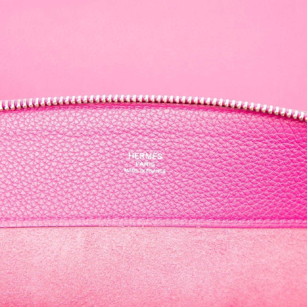Hermès Large Togo Bazar Pouch Roze