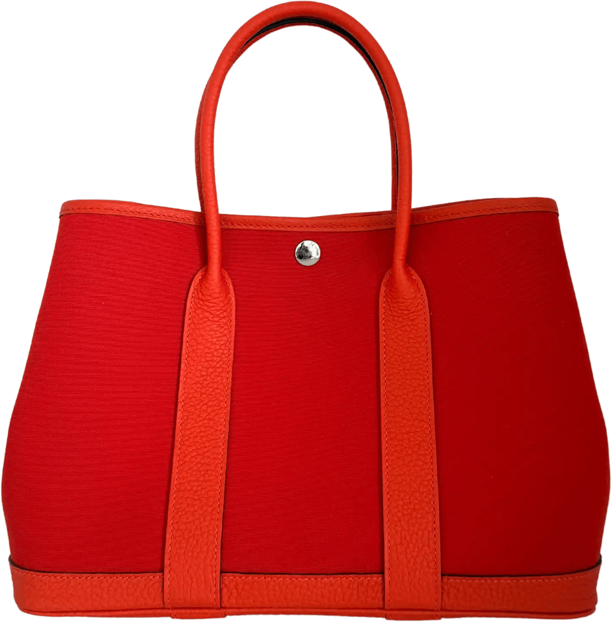 Hermès Hermès Garden Party 30 Verso, orange mécano / Cuivre / capucine 2023 full set / unworn Oranje