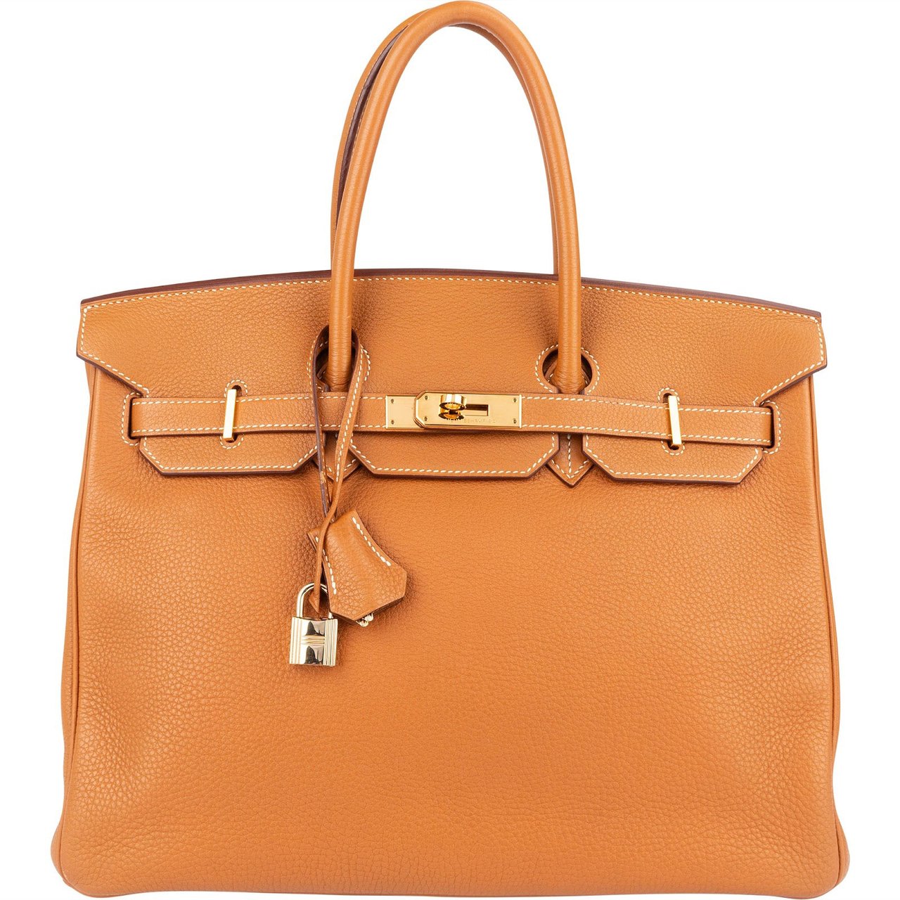 Hermès Hermès Natural Togo Leather Birkin 35 Handbag Gold Hardware Bruin