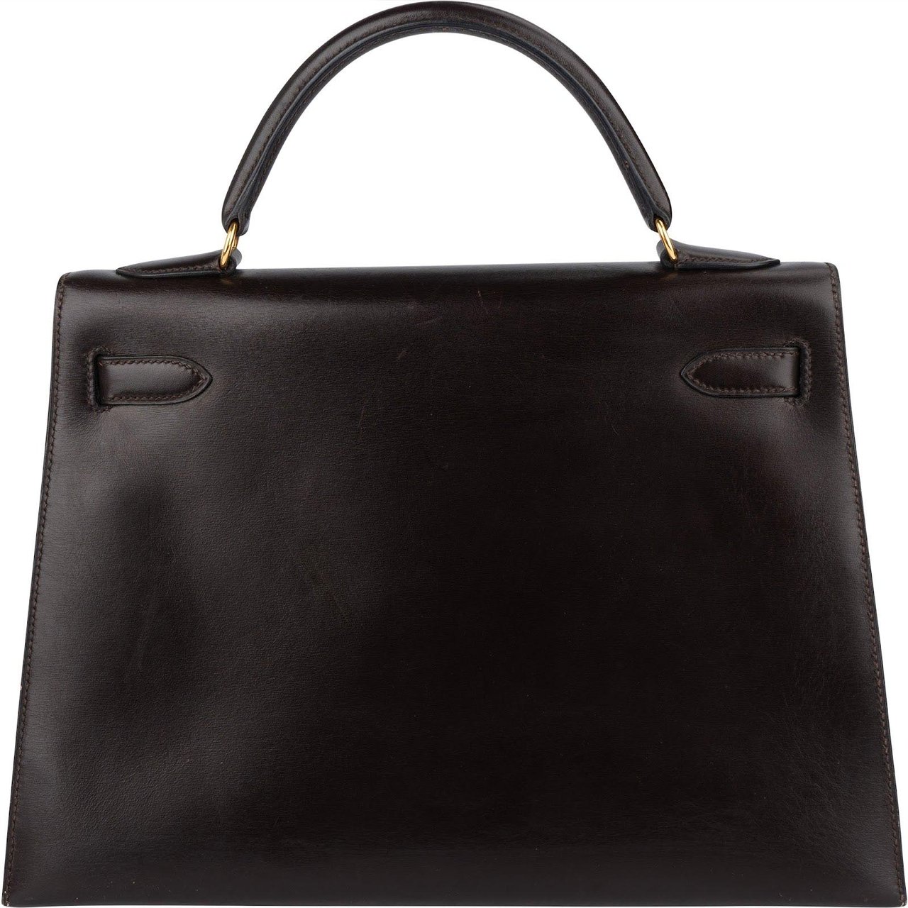 Hermès Hermès Box Calf Leather Kelly 32 Handbag Bruin