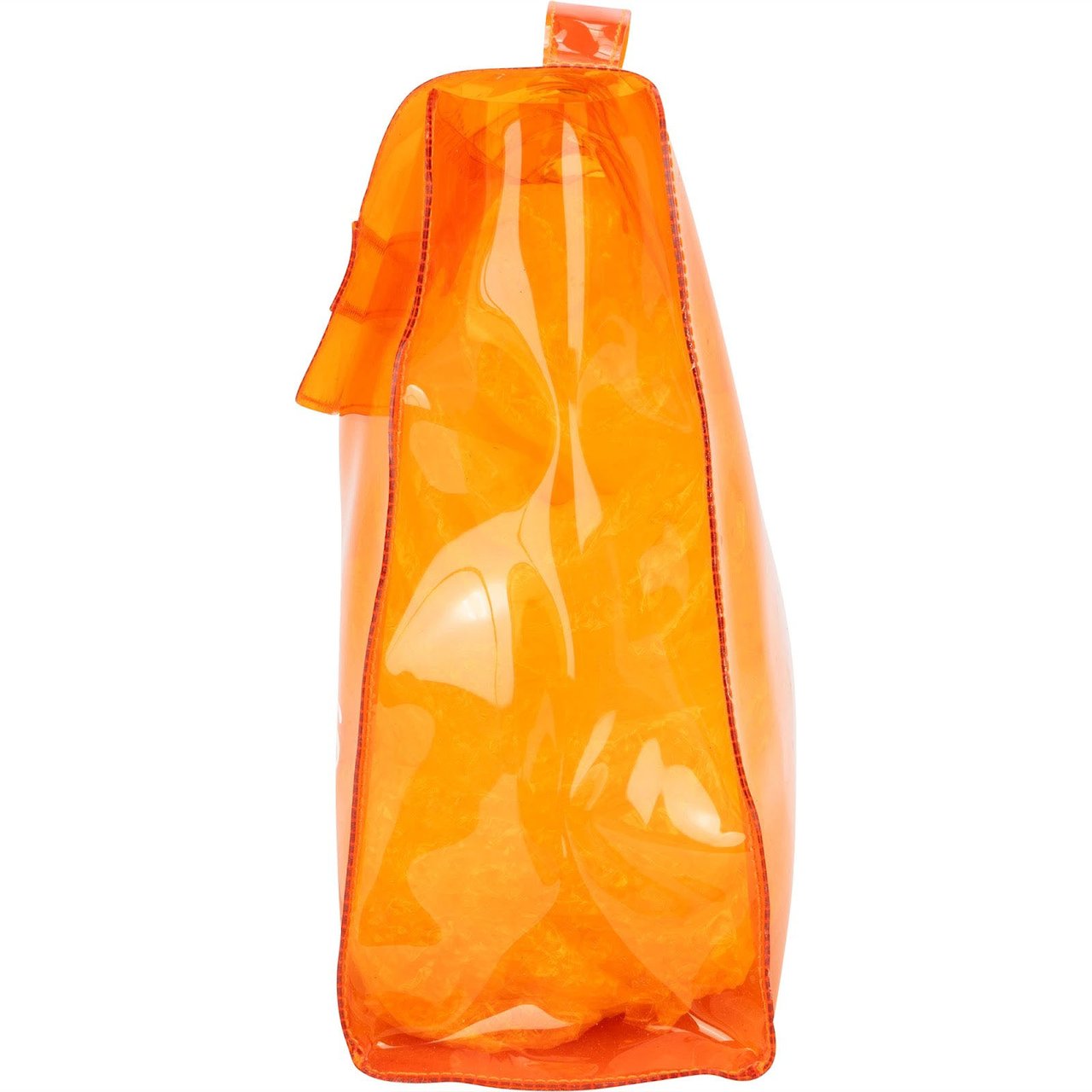 Hermès Hermès Vinyl Transparent Kelly Souvenir 1998 Handbag Oranje