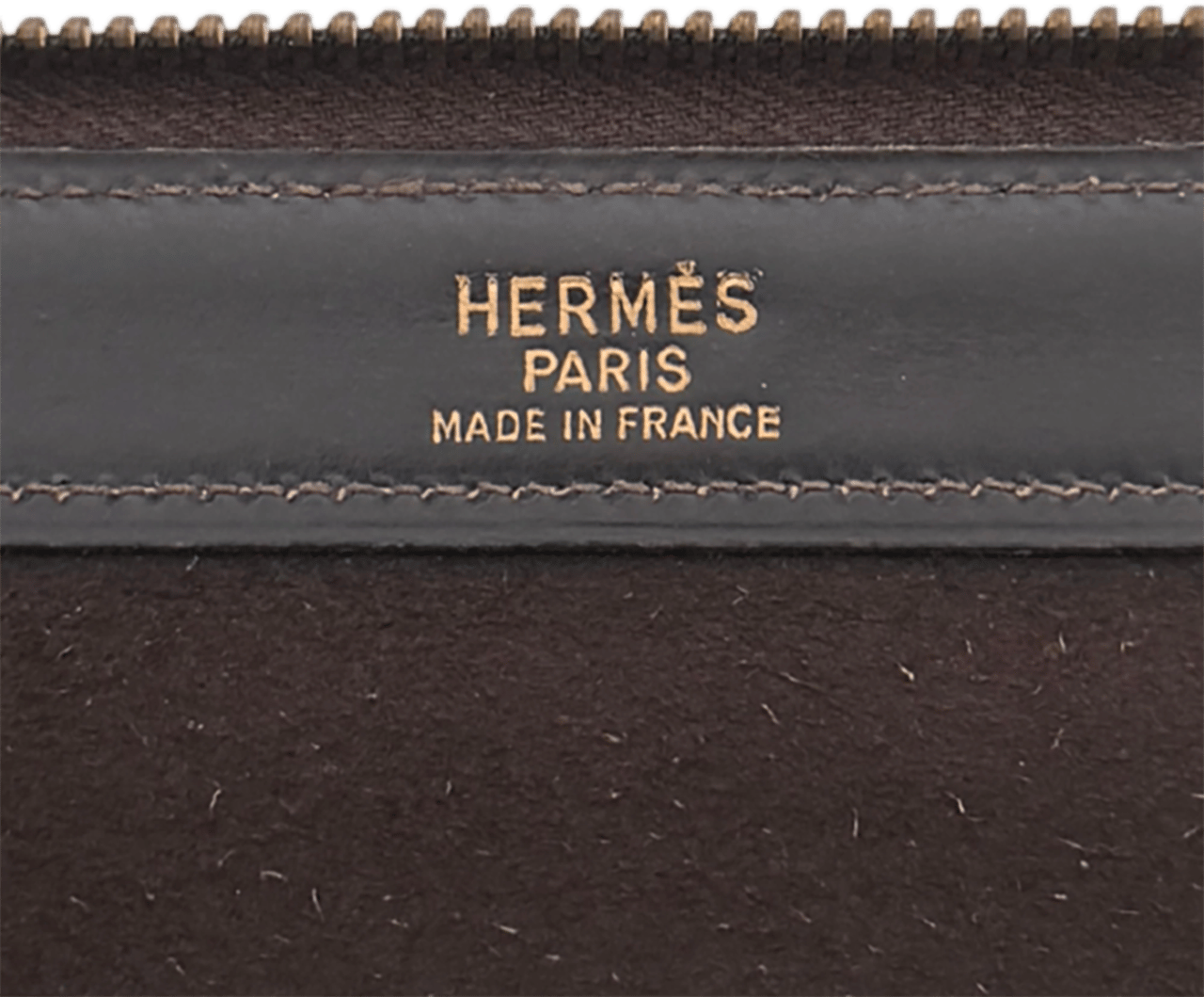 Hermès Hermès Aktentasche Leder dunkelbraun Vintage 1980 / akzeptabel Bruin