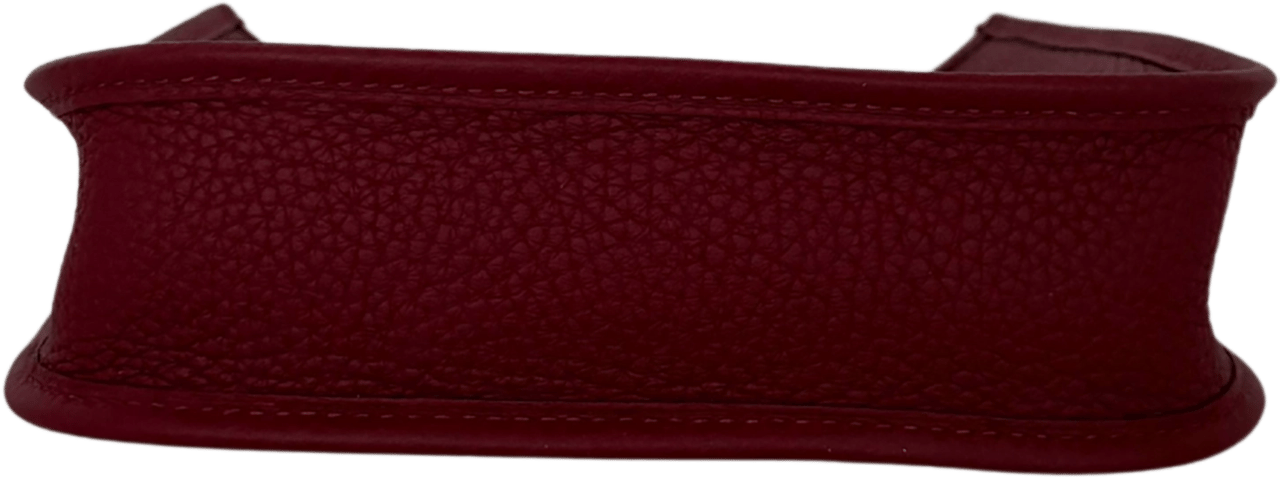 Hermès Hermès 16 Amazone Clemence/Sangle Rot Orange Paladium Fullset / neuwertig Rood