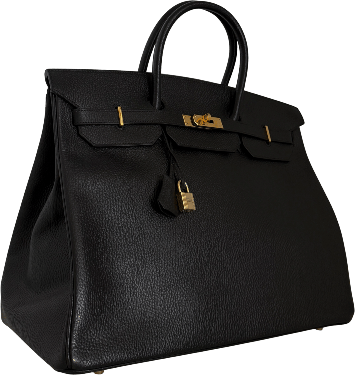 Hermès Hermès Birkin Bag 40 Clémence Leder Schwarz Gold Hardware 1998 / sehr gut Zwart