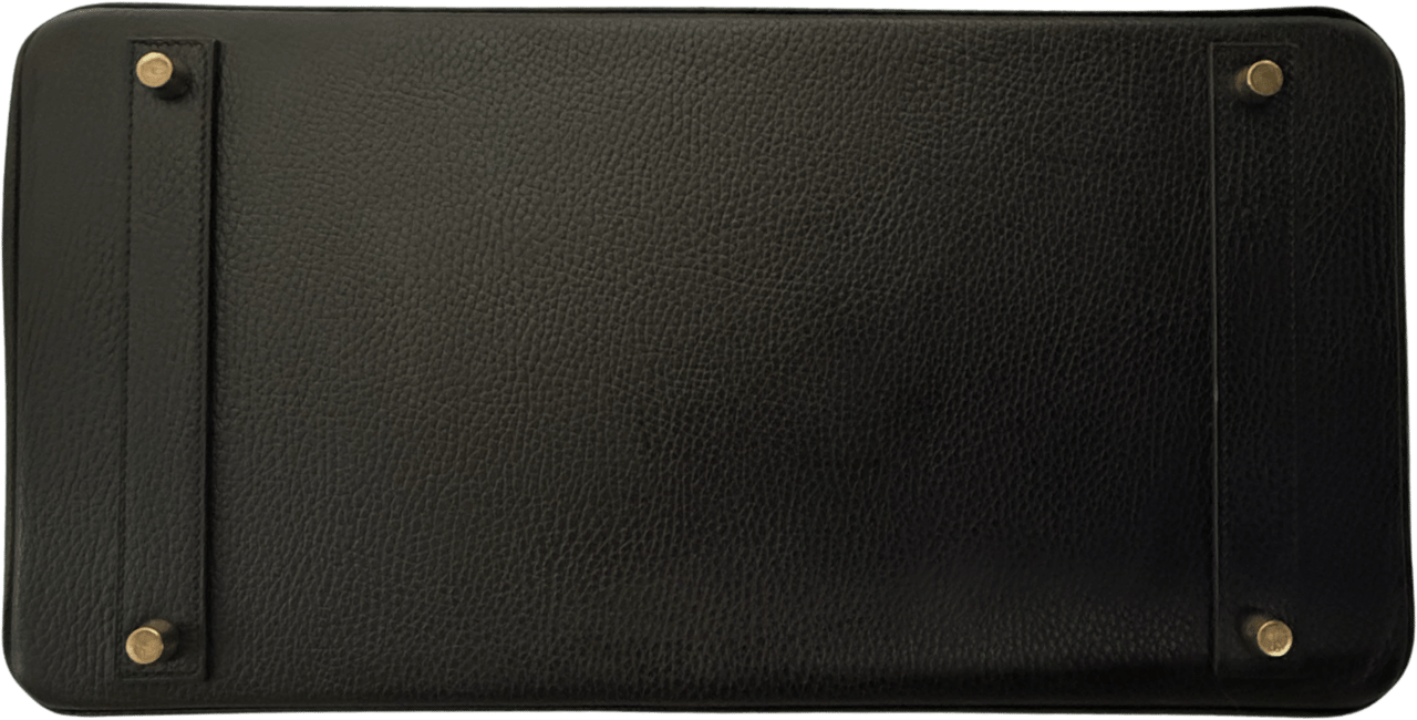 Hermès Hermès Birkin Bag 40 Clémence Leder Schwarz Gold Hardware 1998 / sehr gut Zwart