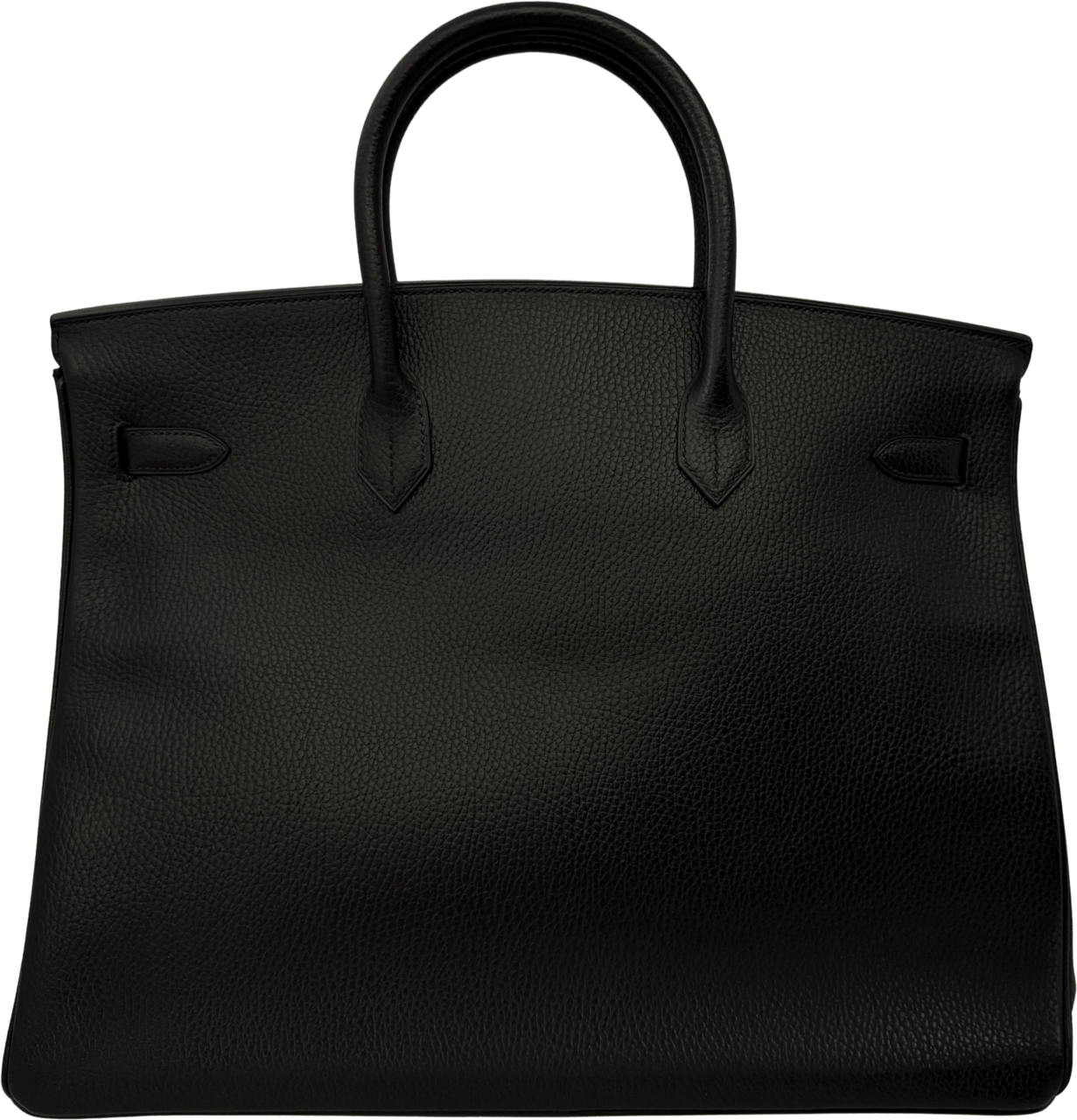 Hermès Hermès Birkin Bag 40 Clémence Leder Schwarz Gold Hardware 1998 / sehr gut Zwart