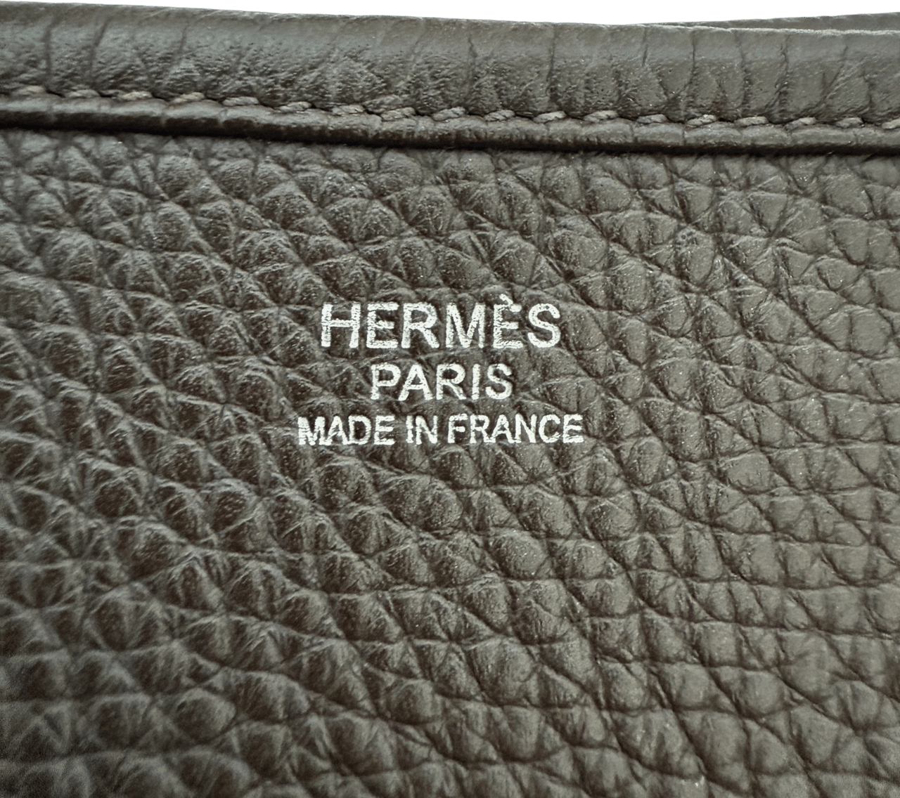 Hermès Hermès Evelyne 33 Taurillon Clemence Argile Fullset / sehr gut Bruin