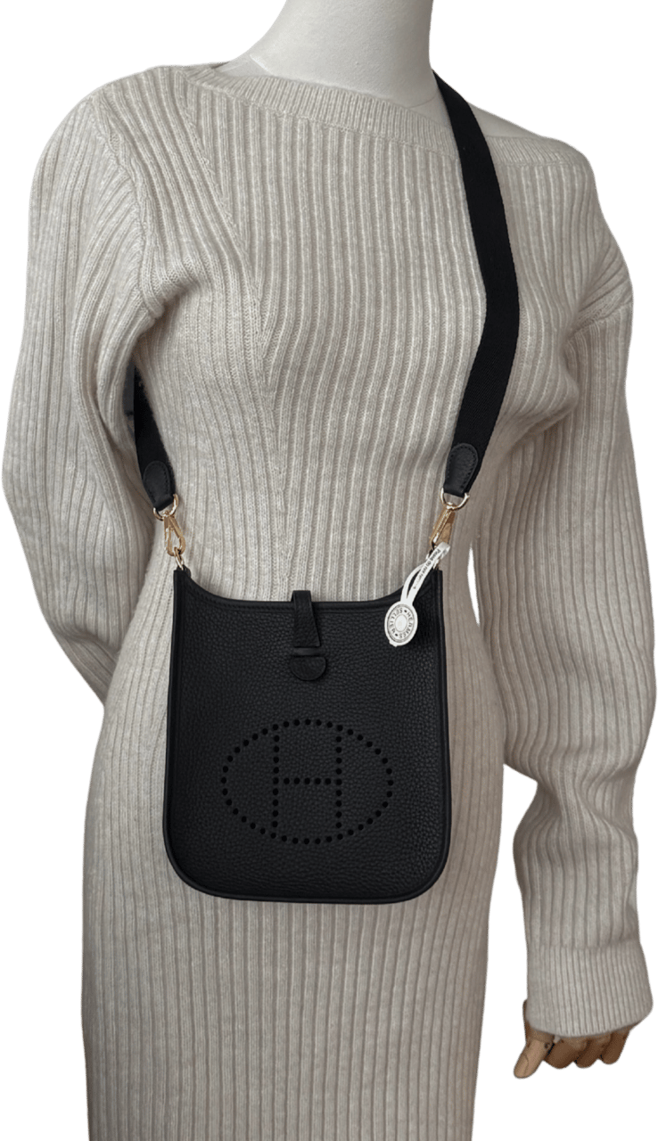 Hermès Hermès Evelyne 16 Amazone Taurillon Clemence Noir Fullset / neuwertig Zwart
