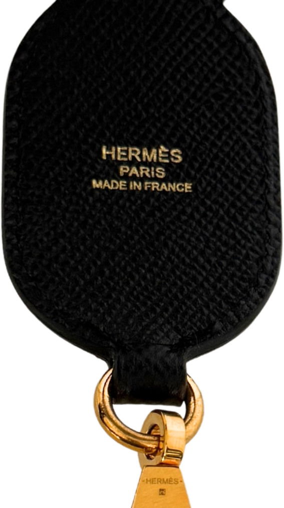 Hermès Hermès Schulterriemen Maillons Noir Gold 92 Fullset / neuwertig Zwart