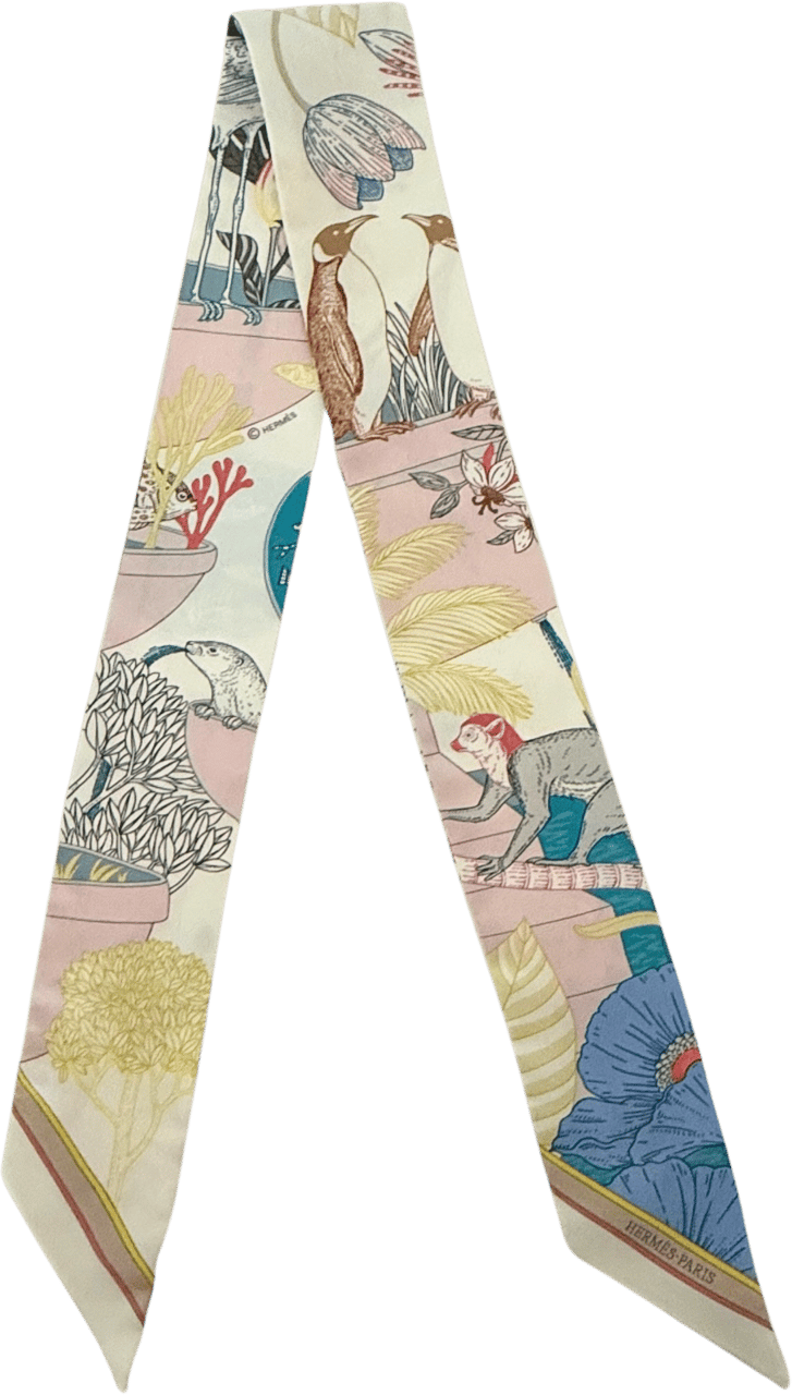 Hermès Hermès Twilly Dance of the Pacific white / very good Wit