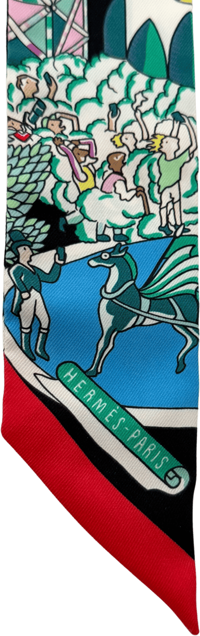 Hermès Hermès Twilly Weltausstellung schwarz / sehr gut Zwart