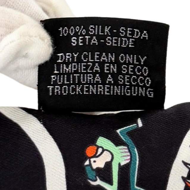 Hermès Hermès Twilly Weltausstellung schwarz / sehr gut Zwart